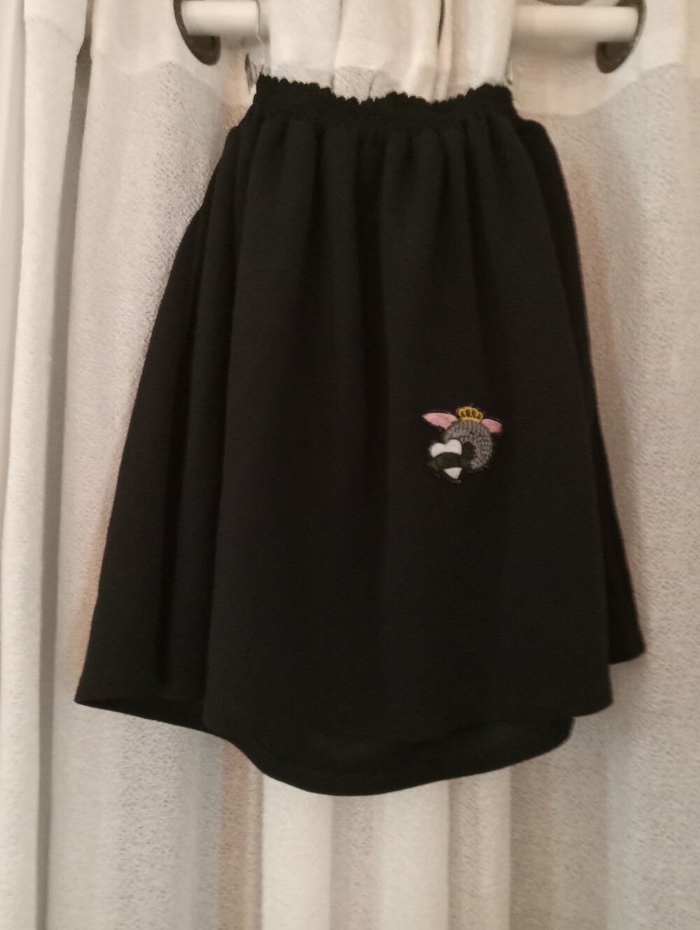 Black Kids Skirt with Straps
